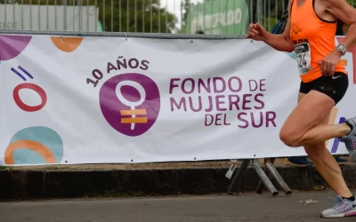 Corrimos junto a decenas de mujeres en apoyo a las defensoras del agua